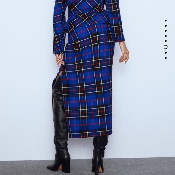 Plaid midi skirt - Picture 6 of 8